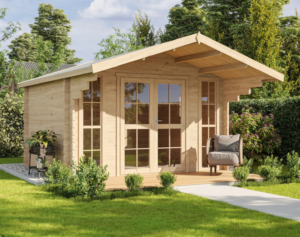 The Galway Garden Lodge | Premium 3.8m × 3.8m Timber Log Cabin