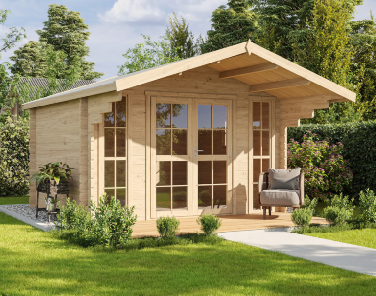 The Galway Garden Lodge | Premium 3.8m × 3.8m Timber Log Cabin