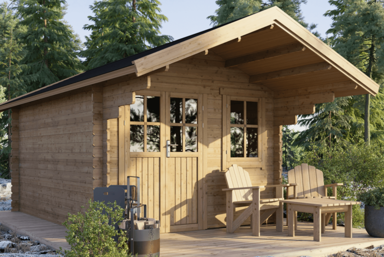 The Belfast Garden Cabin | Premium 3m × 3m Timber Log Cabin