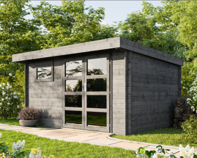 The Waterford Modern Garden Lodge | Premium 3.9m × 3.0m Impregnated Cabin Set