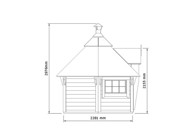 4.5m² Compact Grill House Drawing 1