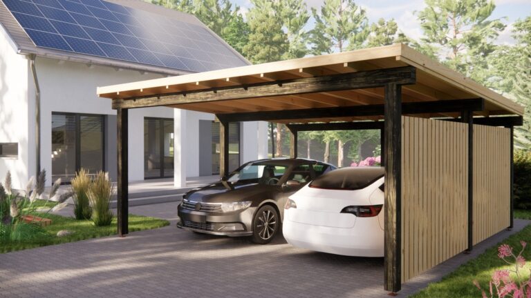 36m² Double Carport with Screen