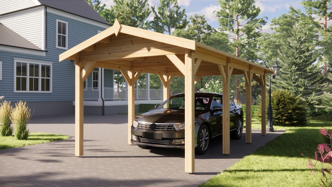 18m² Timber Carport