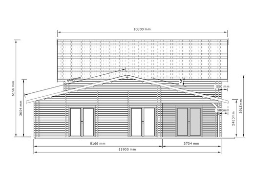 180m² Two-Storey Timber Home Floor Plan