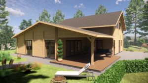180m² Two-Storey Timber Home