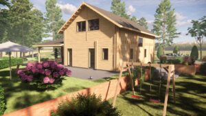180m² Two-Storey Timber Home