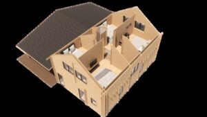 180m² Two-Storey Timber Home