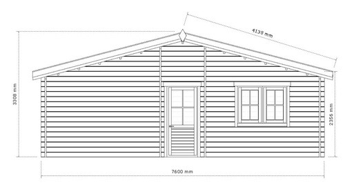 98m² Timber Home Drawing 1