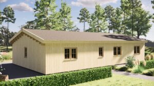 98m² Clad Timber Home