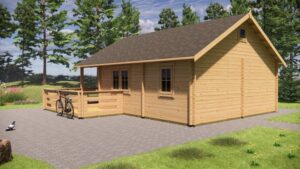 32m² Timber Home with Terrace