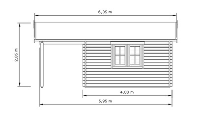 21m² Timber Home with Terrace Floor Plan