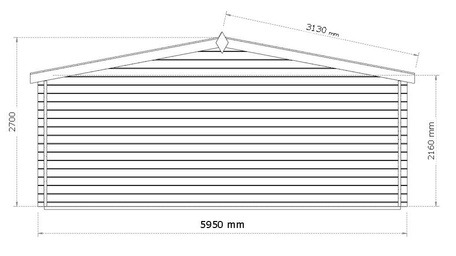 27m² Timber Home with Terrace Drawing 2