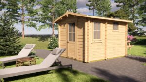 8m² Garden Sauna Cabin