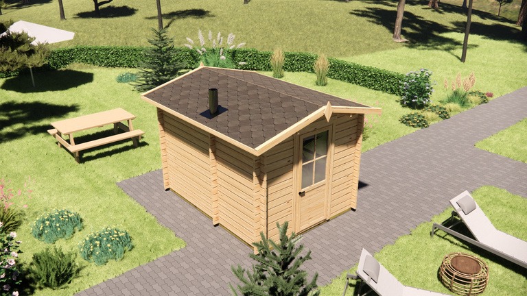 8m² Garden Sauna Cabin