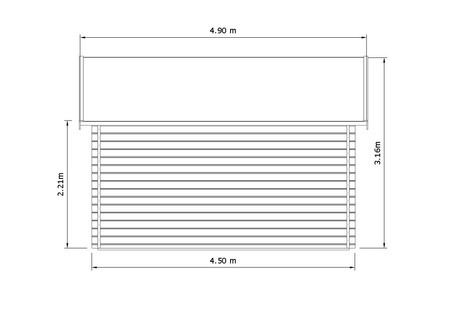 18m² Garden Studio Drawing 2