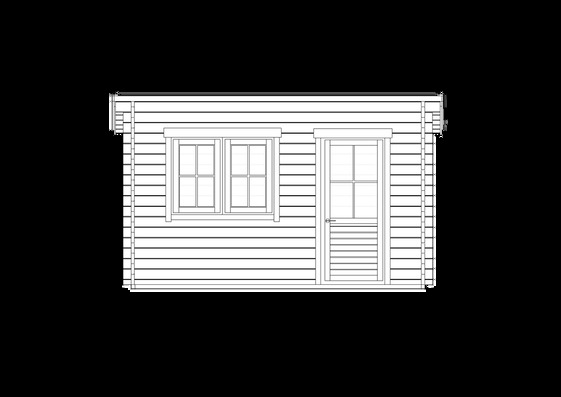 10m² Garden Summer House Floor Plan
