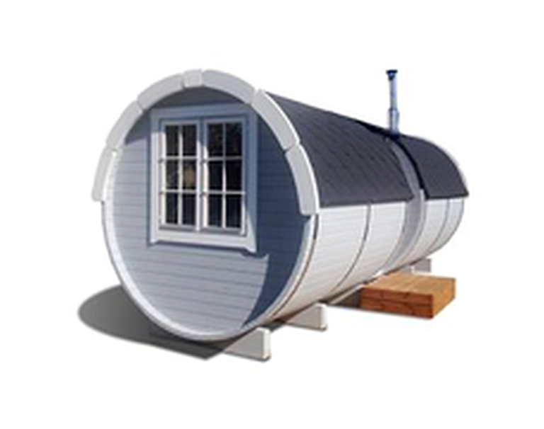 Side-Entrance Sauna Barrel 5.9m × Ø2.27m