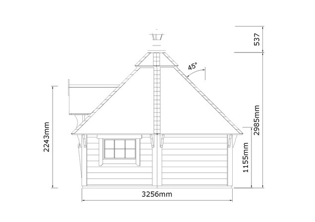 7m² Grill House Drawing 1