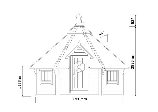7m² Grill House Floor Plan