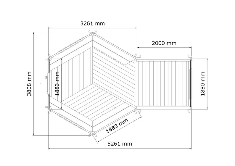 9.2m² Grill House Drawing 1