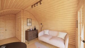 4×8m One-Bedroom Camping Pod