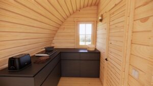 4×8m Two-Bedroom Camping Pod