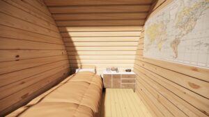 4×8m Two-Bedroom Camping Pod
