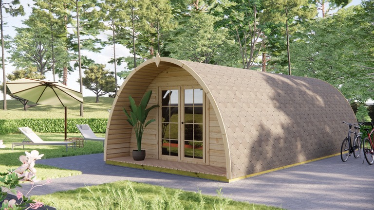 4×8m Two-Bedroom Camping Pod